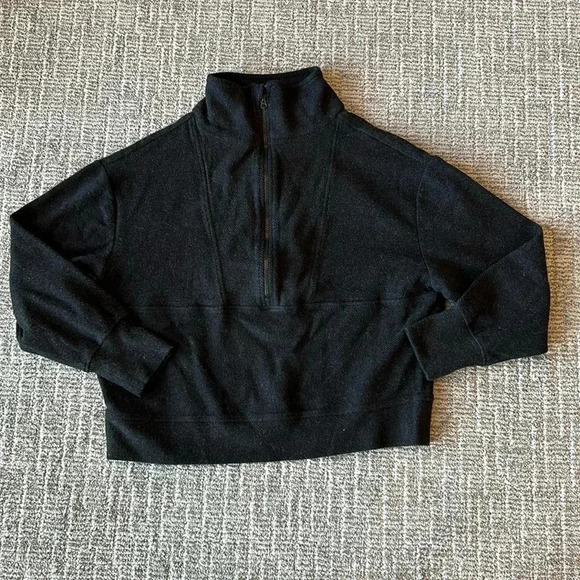 Faherty Women's Legend Lounge Half Zip Sweatshirt - Picture 3 of 7